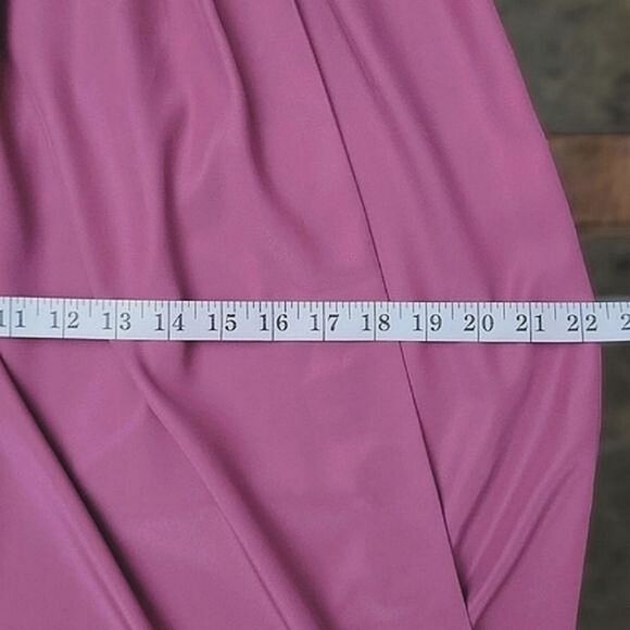 Vtg 80's tailor-made lilac maxi wrap gown - Picture 12 of 16